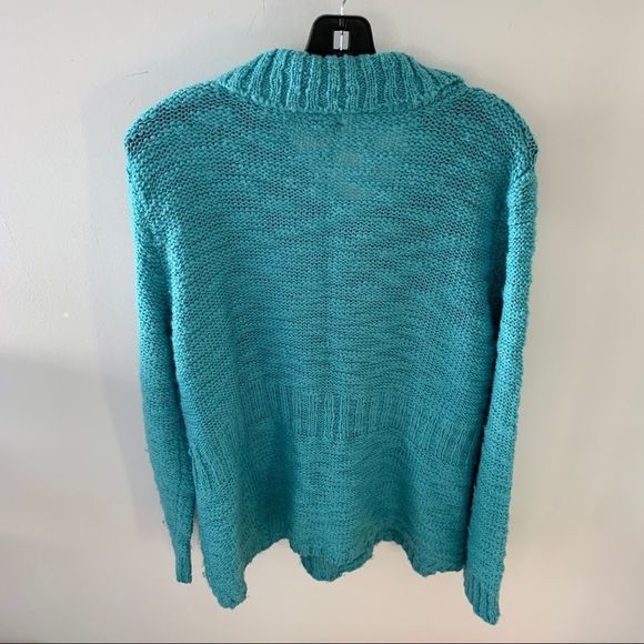 Chico’s 3 Aqua Cardigan Snap closure - Picture 5 of 6